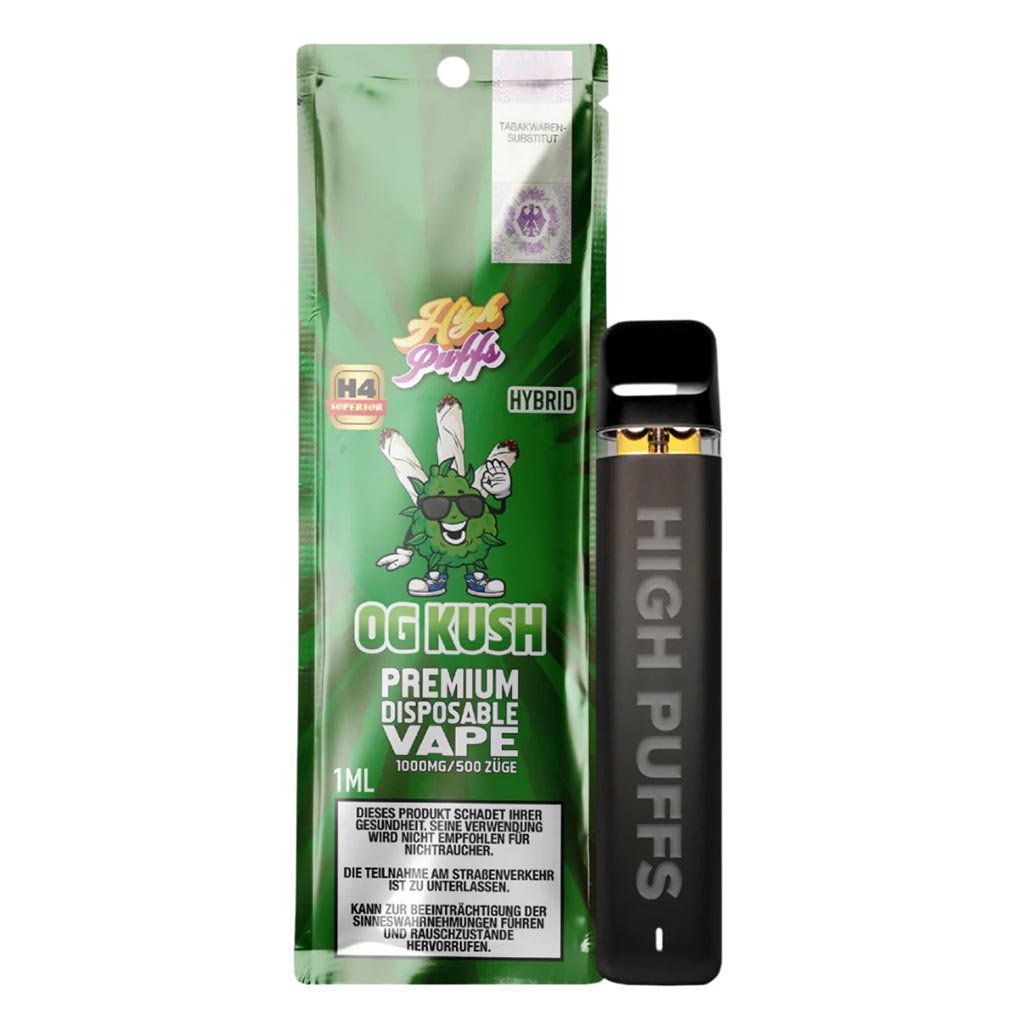 High Puffs H4 Superior Vape OG Kush 1ml High Puffs H4 Superior Vape OG Kush 1ml