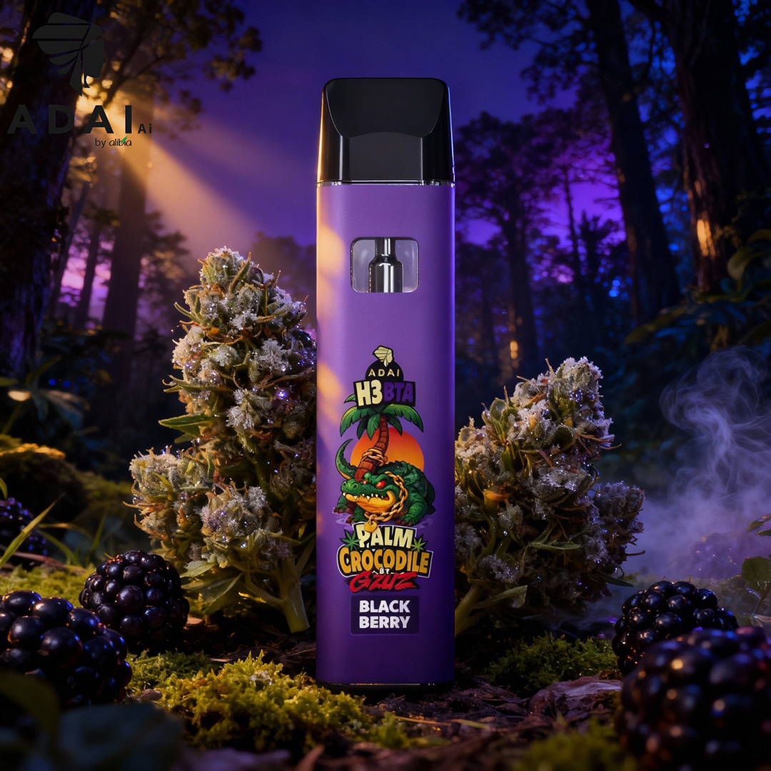 Palm Crocodile by GZUZ H3BTA Vape Blackberry 1ml