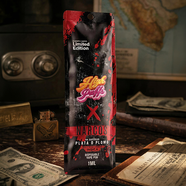 High Puffs H4 Superior Vape Narcos Edition Plata o Plomo 1ml High Puffs H4 Superior Vape Narcos Edition Plata o Plomo 1ml