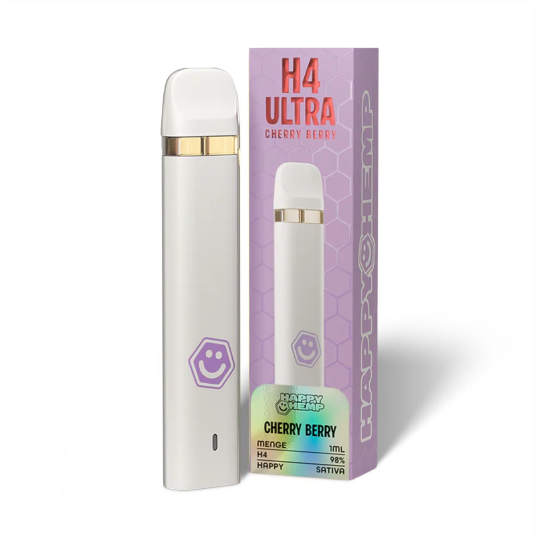 Happy Hemp - H4 Ultra Vape Cherry Berry 1ml Happy Hemp - H4 Ultra Vape Cherry Berry 1ml