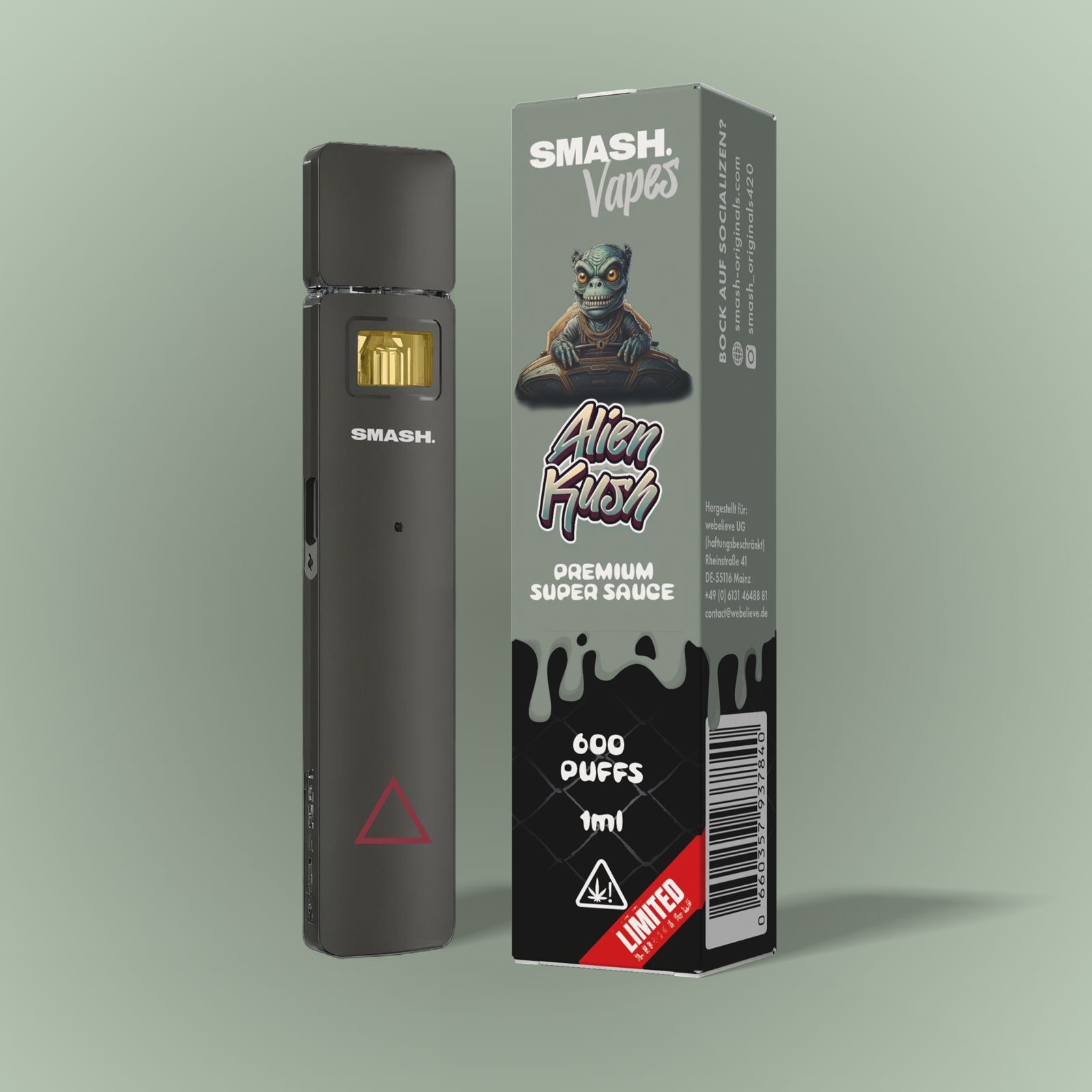 Smash Premium Super Sauce V3 Vape Alien Kush