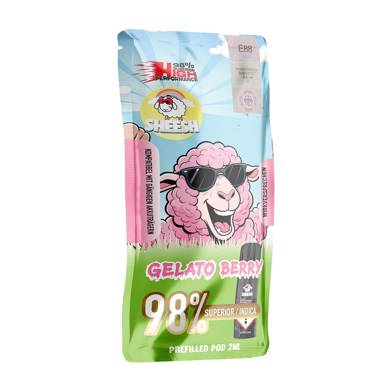 Sheesh Gelato Berry Superior Signature Pod 2ml Sheesh Gelato Berry Superior Signature Pod 2ml