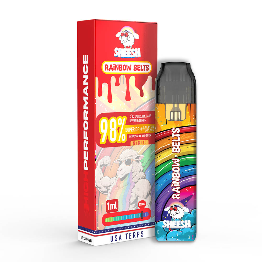 Sheesh Superior Plus Vape Rainbow Belts 1ml