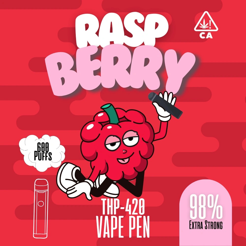Highappy THP420 Vape Raspberry 1ml Highappy THP420 Vape Raspberry 1ml
