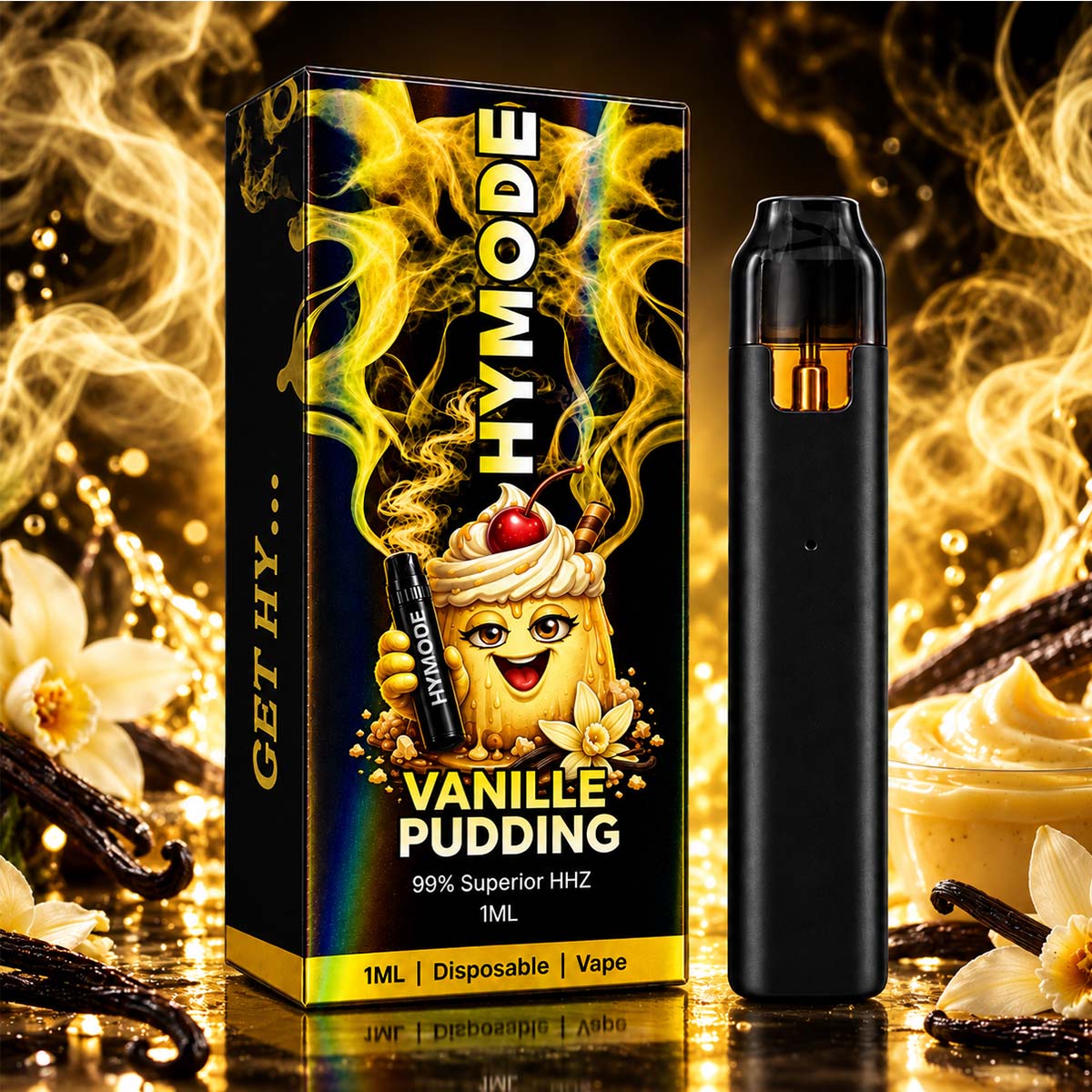 Hymode Vanille Pudding HHZ Vape 1ml Hymode Vanille Pudding HHZ Vape 1ml