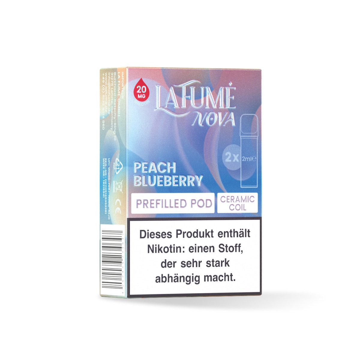 La Fume Nova Pod Peach Blueberry