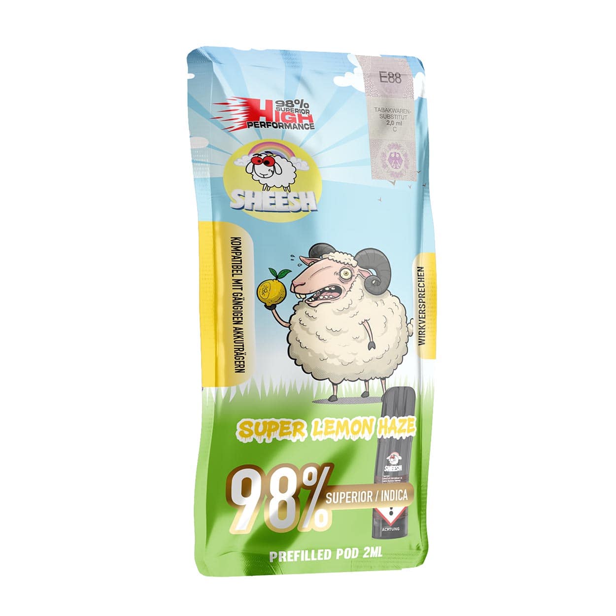 Sheesh Super Lemon Haze Superior Signature Pod 2ml