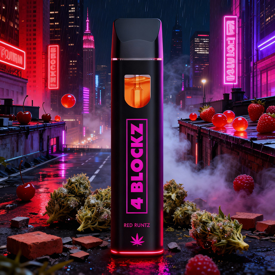 4 Blockz H3BTA Vape Red Runtz 1ml