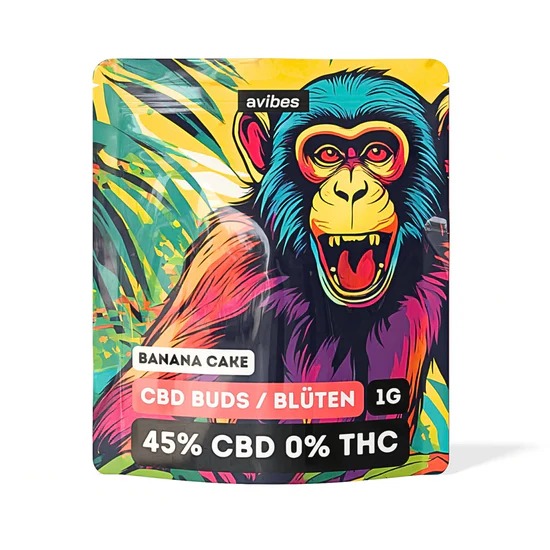 avibes CBD Blüte - Banana Cake 45% 1g