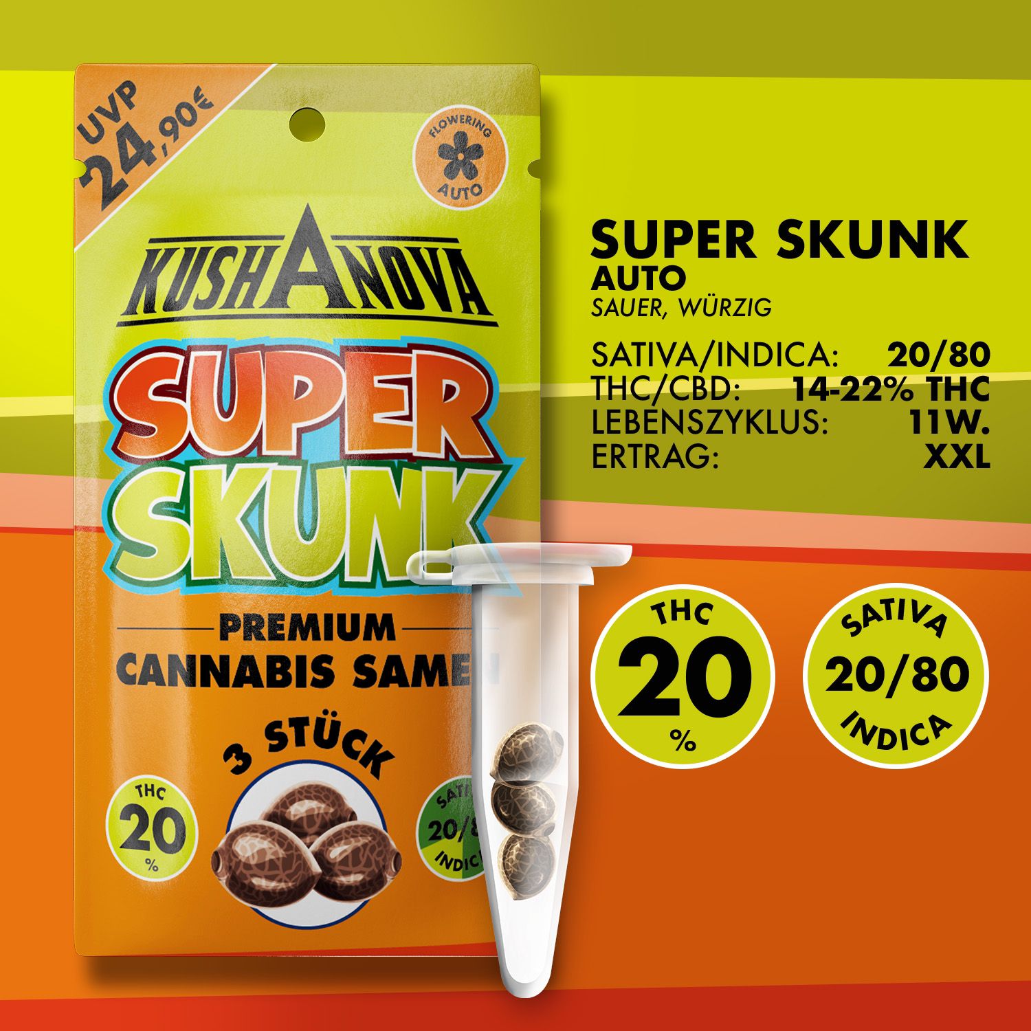 Kushanova Cannabissamen Super Skunk