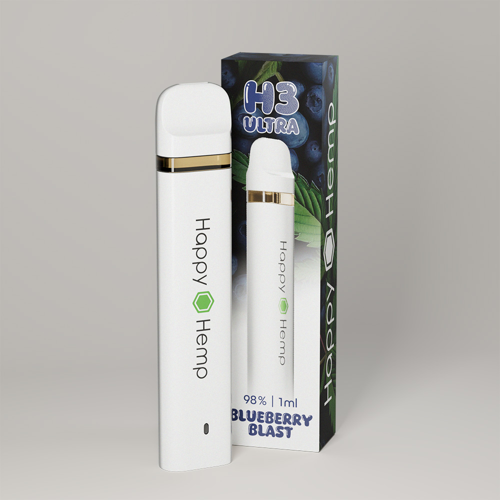 Happy Hemp H3 Ultra Vape Blueberry Blast Happy Hemp H3 Ultra Vape Blueberry Blast
