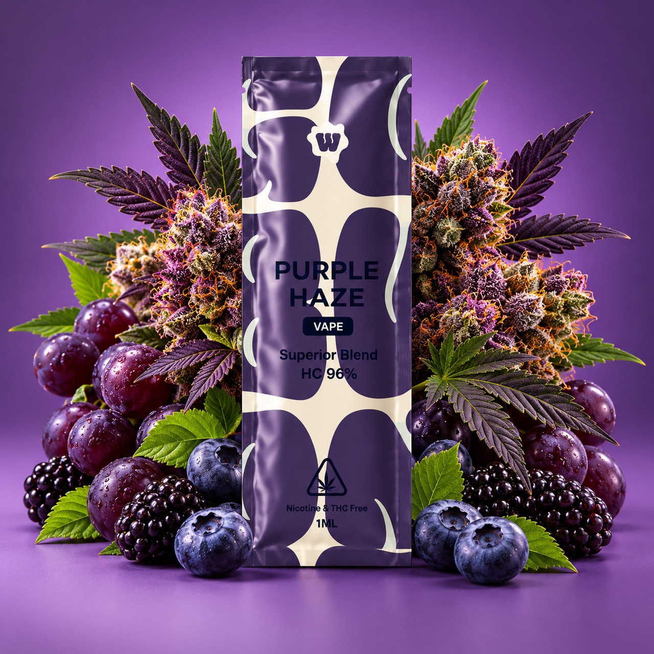 Weed For Friends HC Vape Purple Haze 1ml