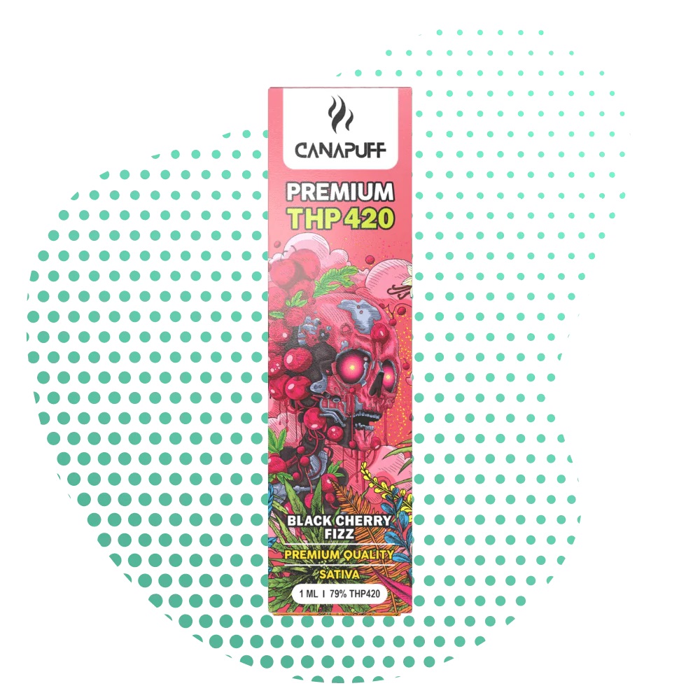Canapuff THP420 Vape Black Cherry Fizz 1ml